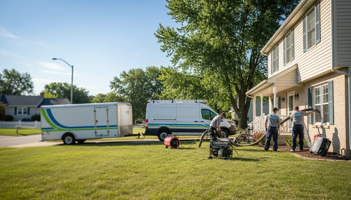 Flooded Basement Restoration And Cleanup With Repair in Hustisford, WI near me